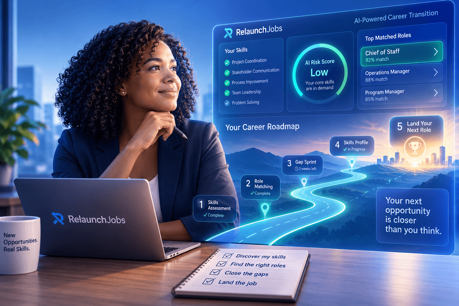 AI-powered career transition platform